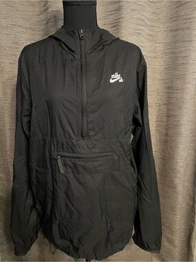 Nike Black SB Hooded Anorak Pullover Jacket